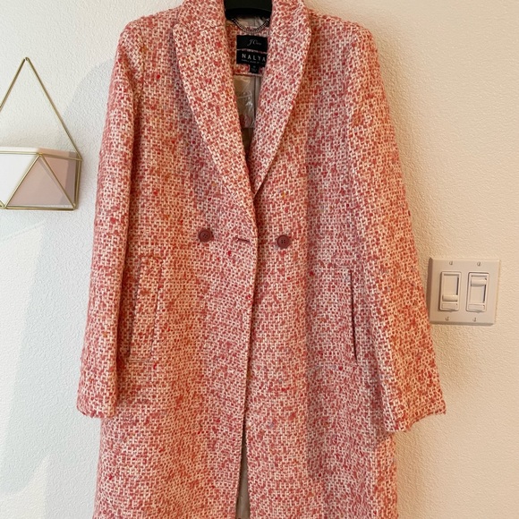 J.Crew Pink Tweed Daphne Coat / Topcoat - Picture 2 of 6